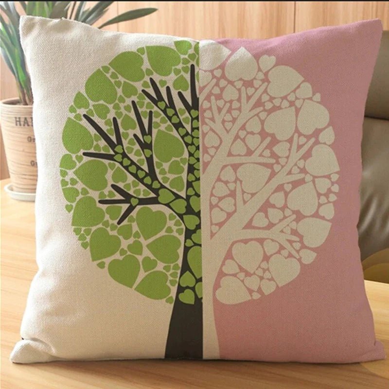 Snowflake Tree Cushion Covers (Pack Of 3) - CC - 90 Filling - Lotus