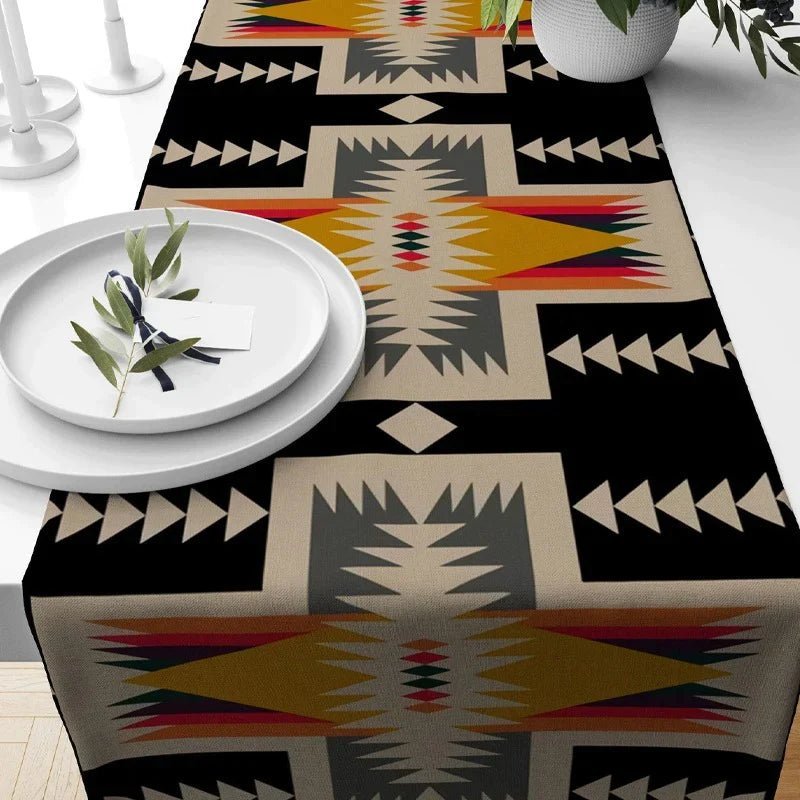Southwestern Kilim Table Runner - Lotus