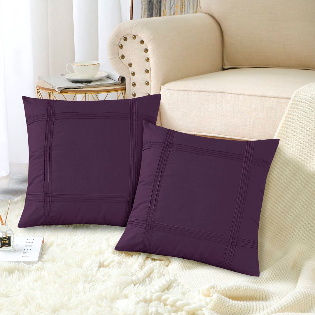 Square Pleated Cushion Cover (Pack of 2) RFS - Lotus