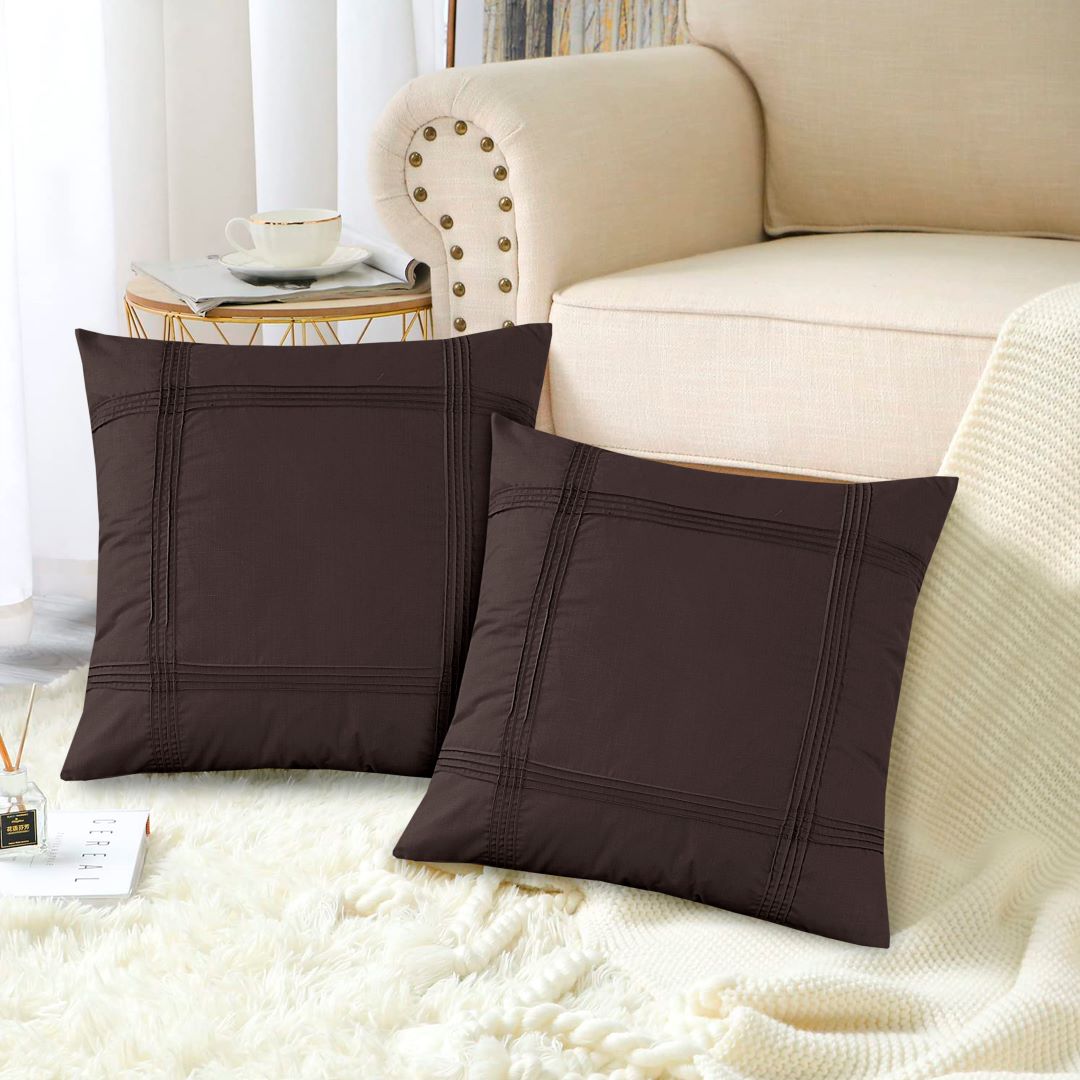 Square Pleated Cushion Cover (Pack of 2) RFS - Lotus