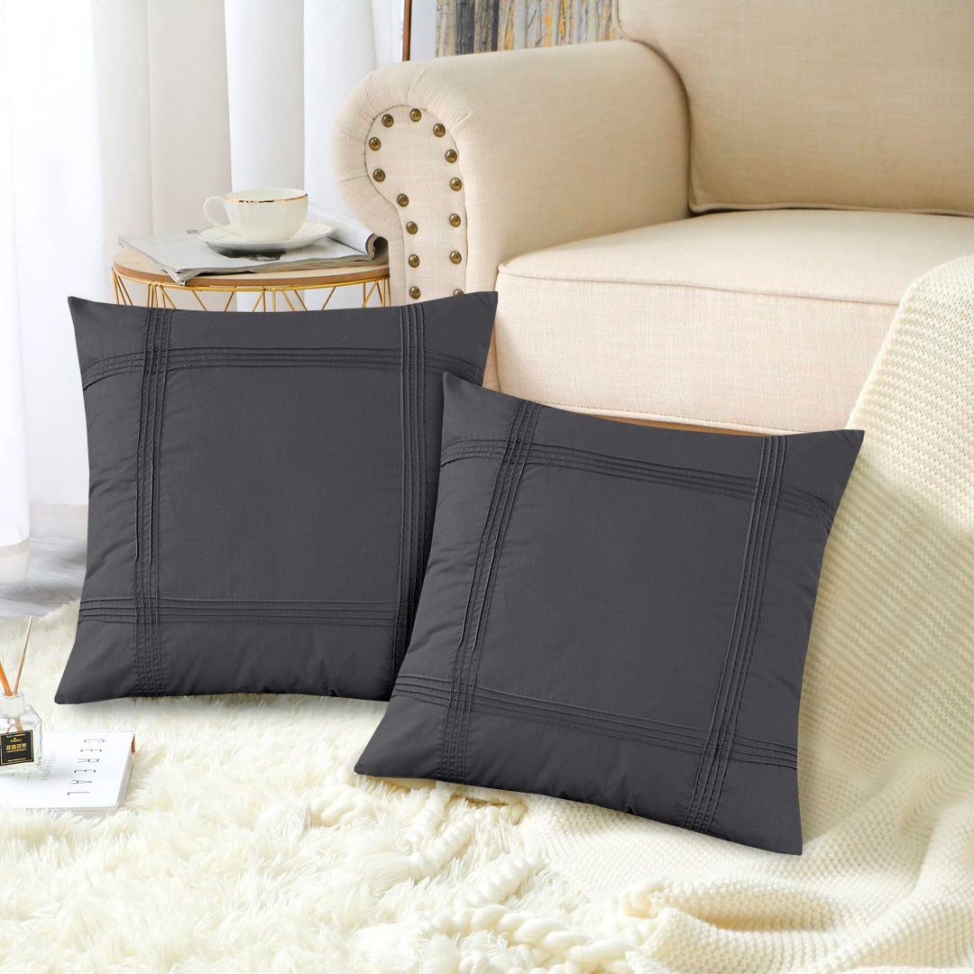 Square Pleated Cushion Cover (Pack of 2) RFS - Lotus