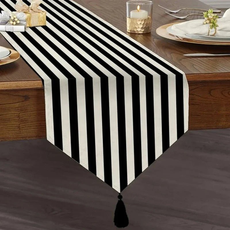 Tasseled Table Runner - Lotus