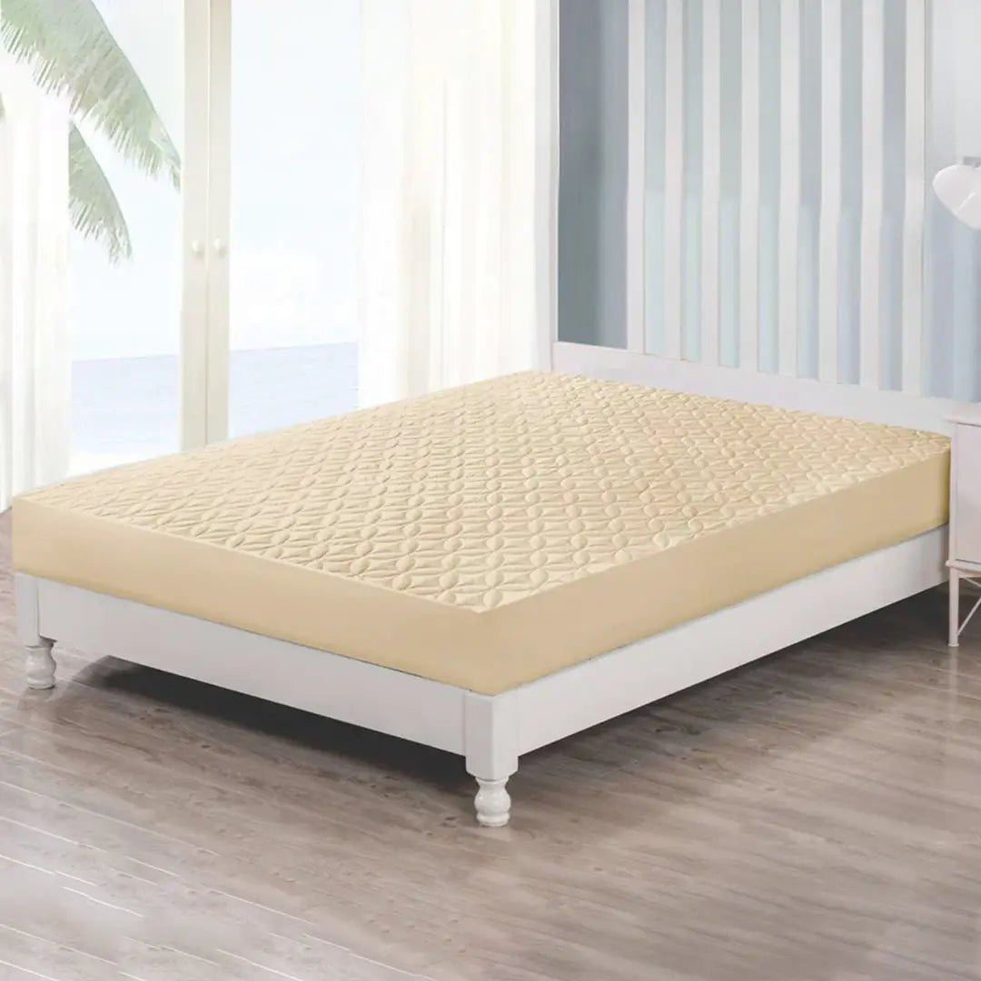 Taupe - Waterproof Mattress Protector - Lotus