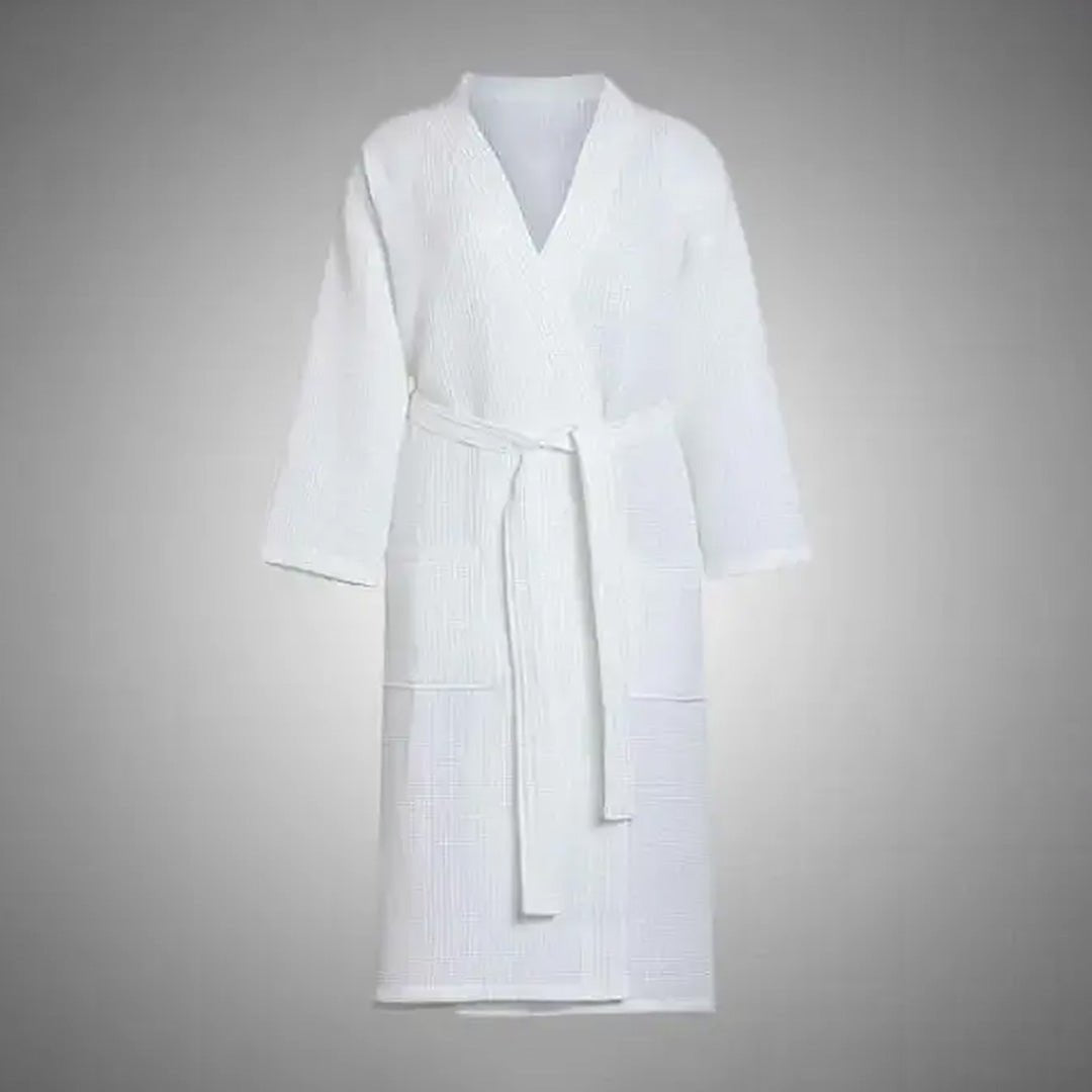 Terry Weave Cotton Bathrobe - NBR - 03 - Lotus