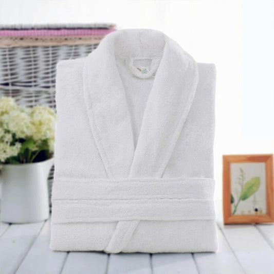 Terry Weave Cotton Bathrobe - NBR - 03 - Lotus