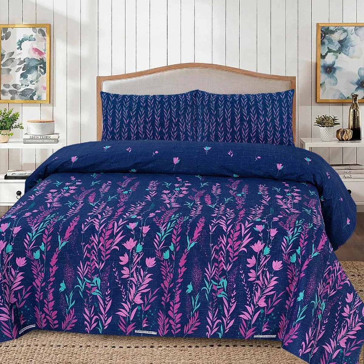 Twilight Bloom - Bed Sheet Set - Lotus