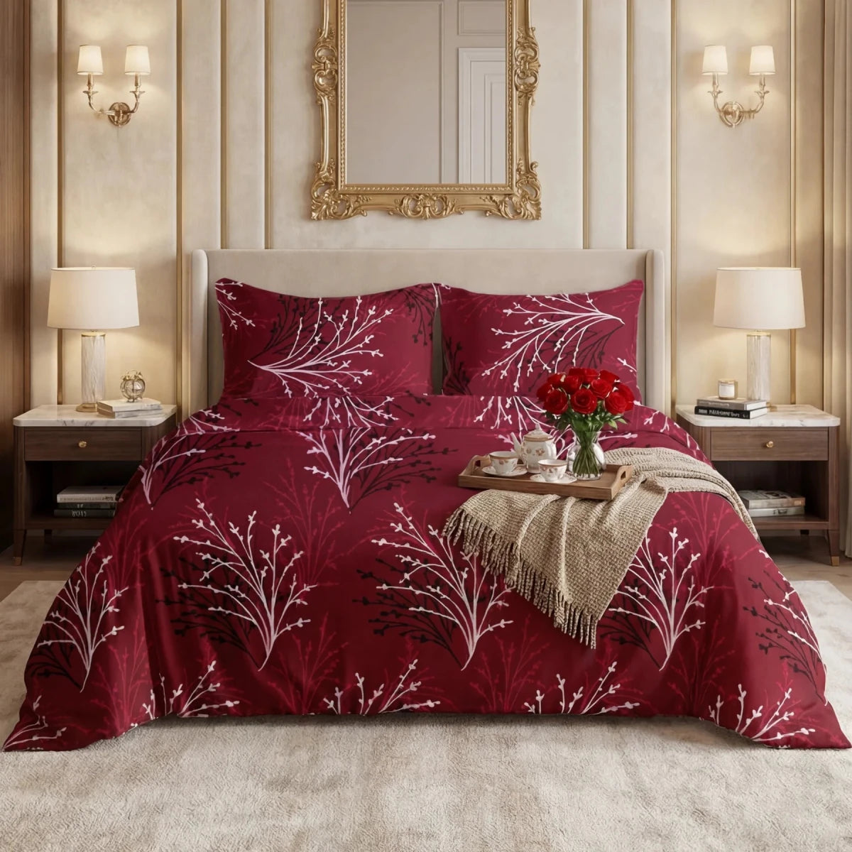 Ultra Soft Bed Sheet Set – Blossom, King Size, 3 Pc - Lotus
