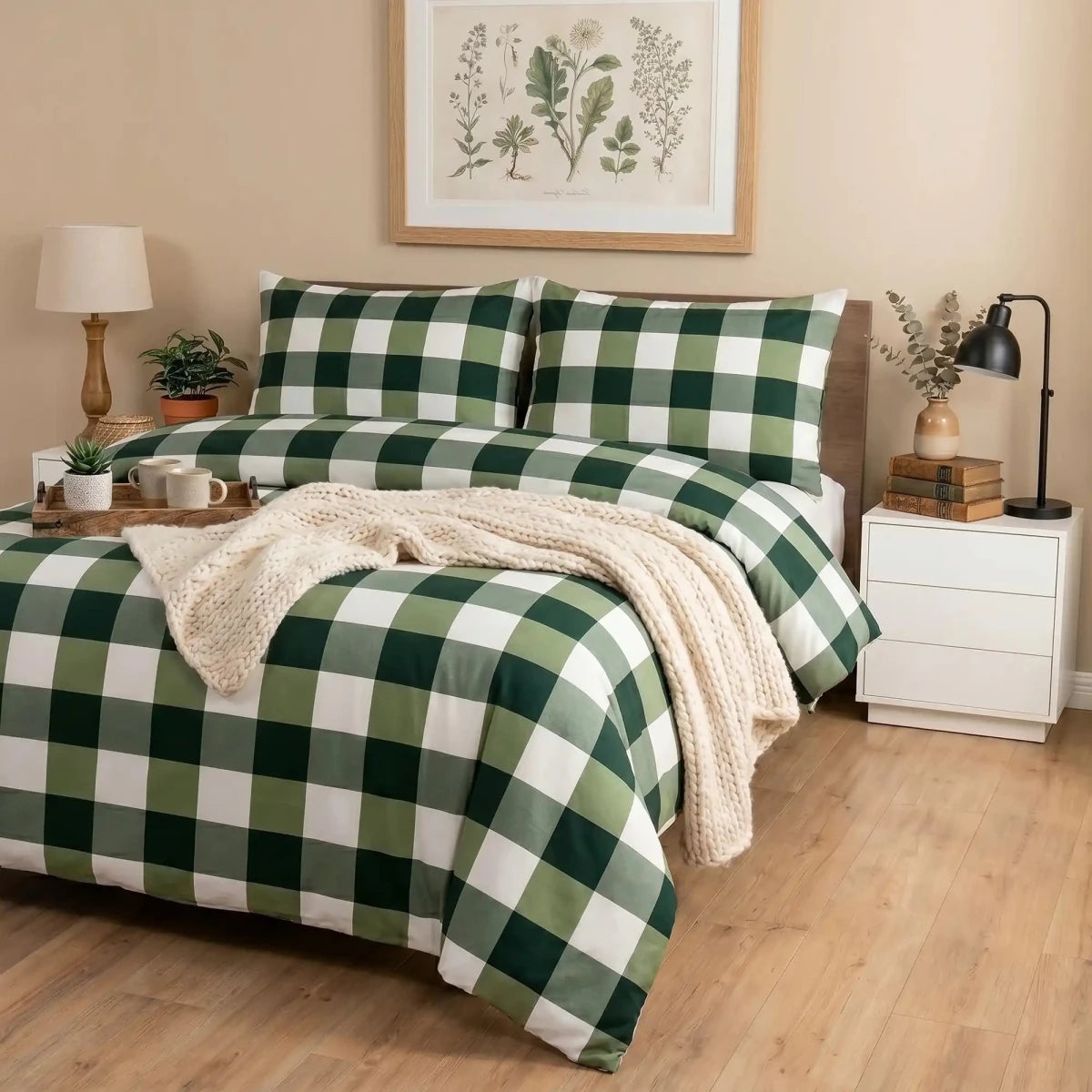 Ultra Soft Bed Sheet Set – Buffalo, King Size, 3 Pc - Lotus