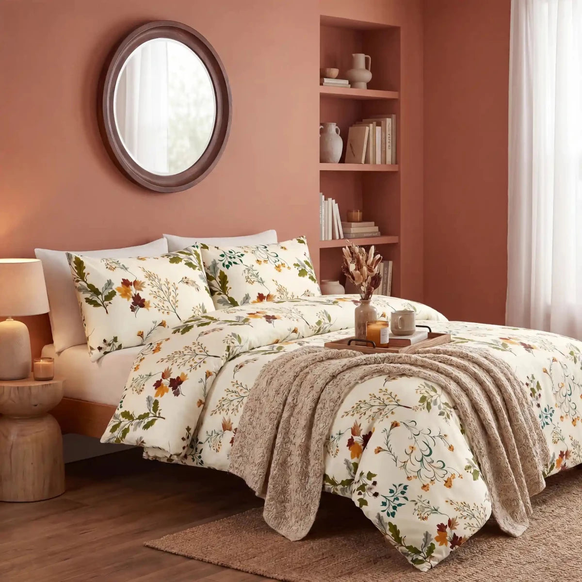 Ultra Soft Bed Sheet Set – Flowery, King Size, 3 Pc - Lotus