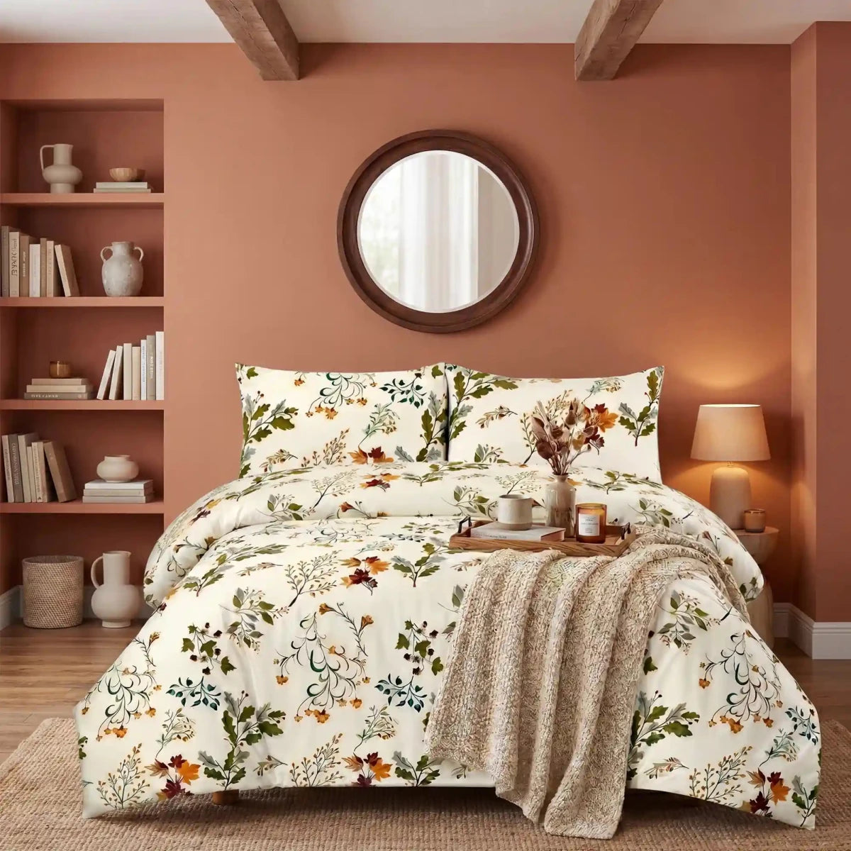 Ultra Soft Bed Sheet Set – Flowery, King Size, 3 Pc - Lotus