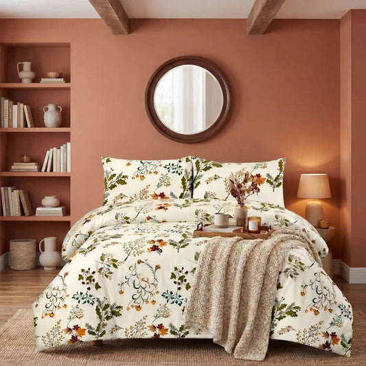 Ultra Soft Bed Sheet Set – Flowery, King Size, 3 Pc - Lotus