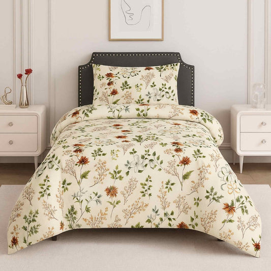 Ultra Soft Bed Sheet Set – Flowery, Single Size, 2 Pc - Lotus