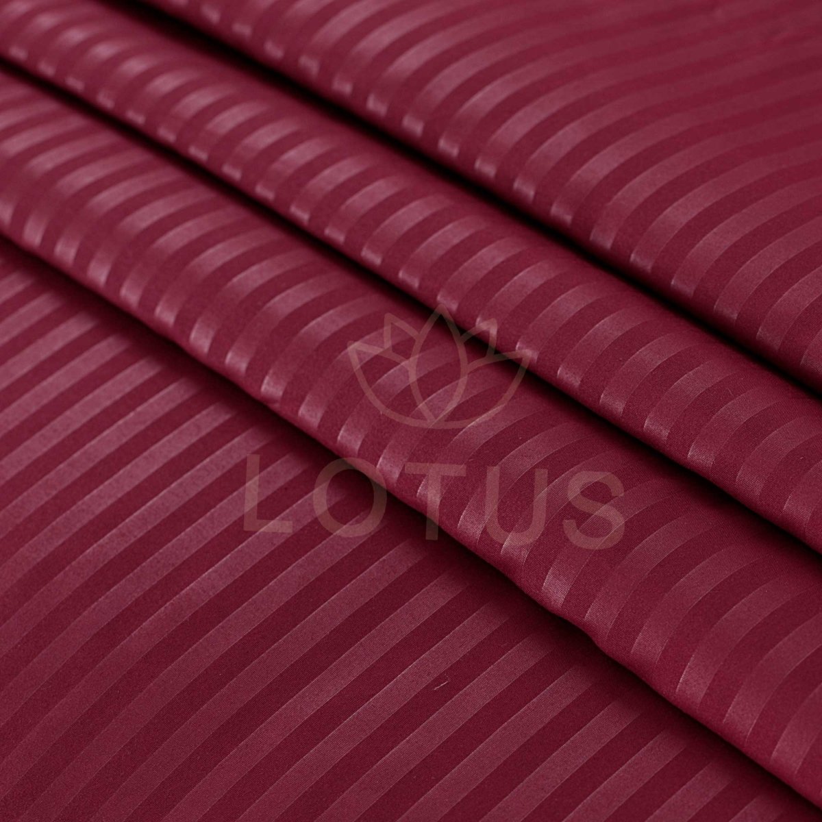 Ultra Soft Bed Sheet Set – Maroon Stripe, Single Size, 2 Pc - Lotus
