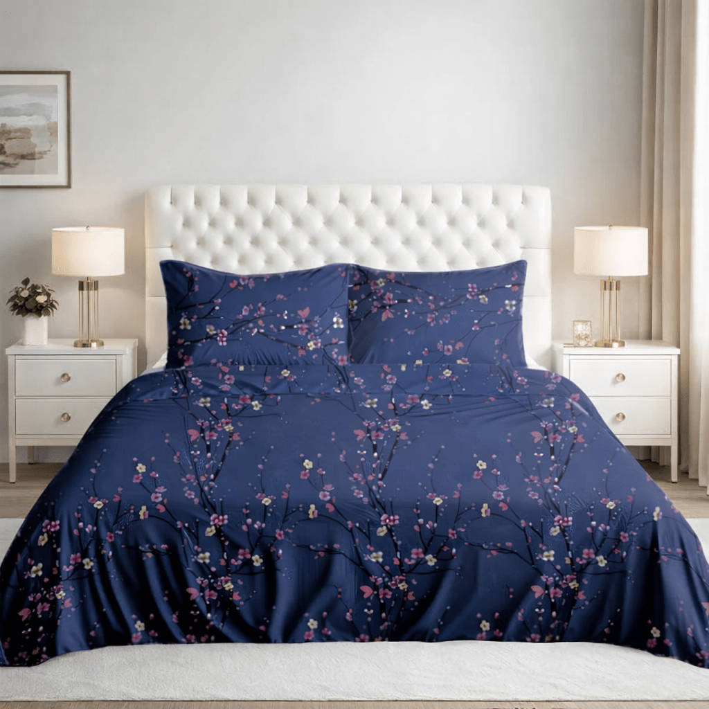 Ultra Soft Bed Sheet Set – Moonbloom, King Size, 3 Pc - Lotus
