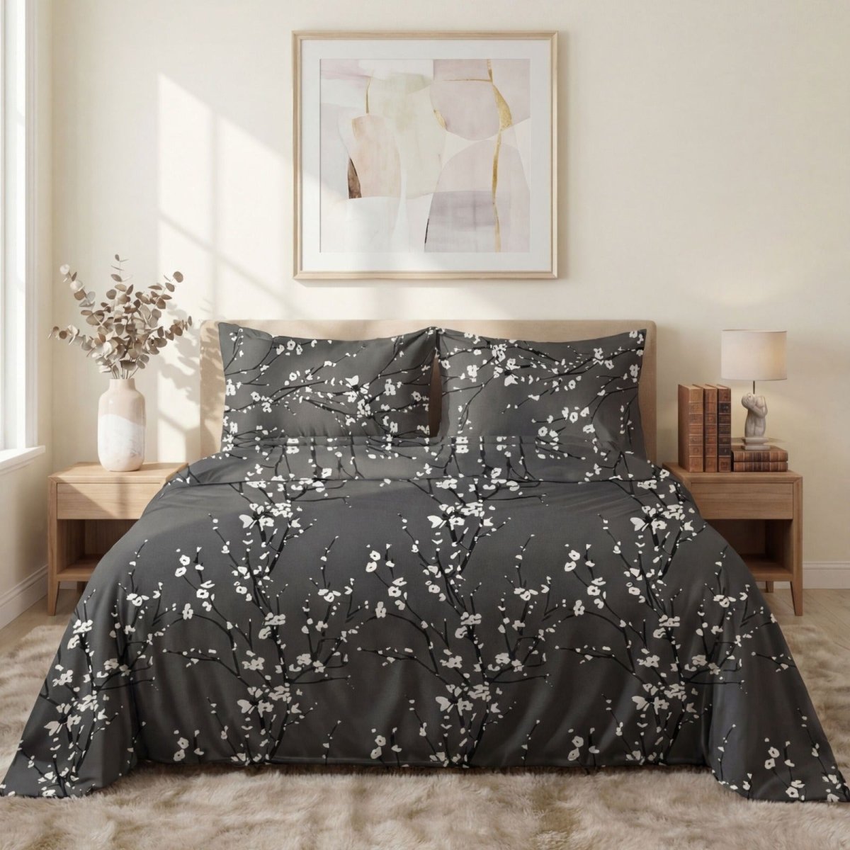 Ultra Soft Bed Sheet Set – Sakura, King Size, 3 Pc - Lotus