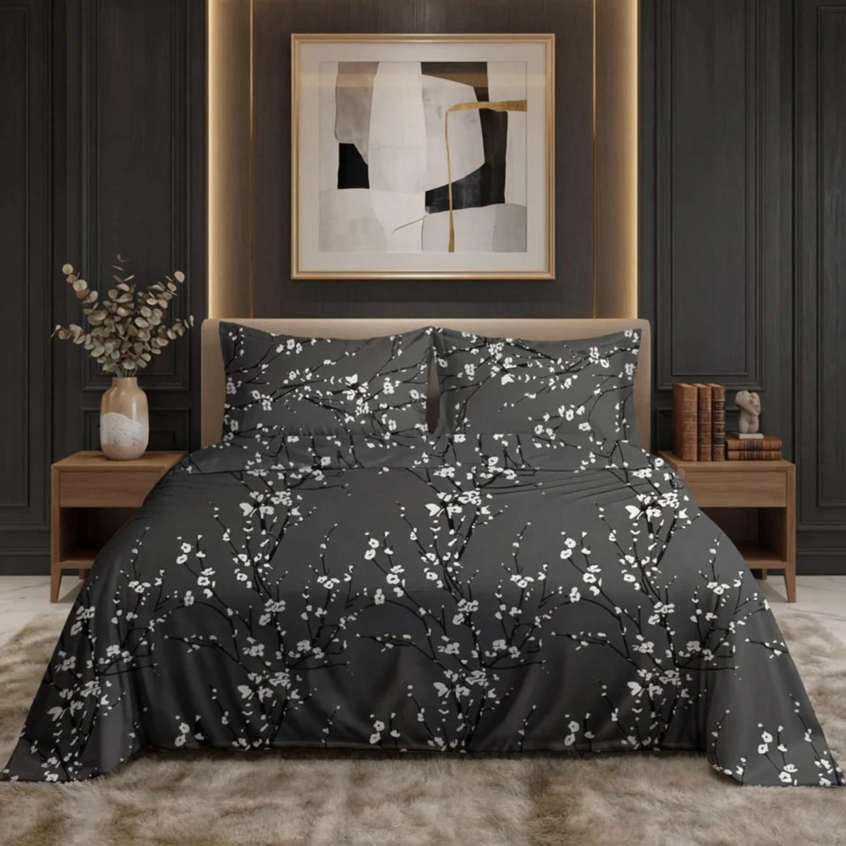 Ultra Soft Bed Sheet Set – Sakura, King Size, 3 Pc - Lotus