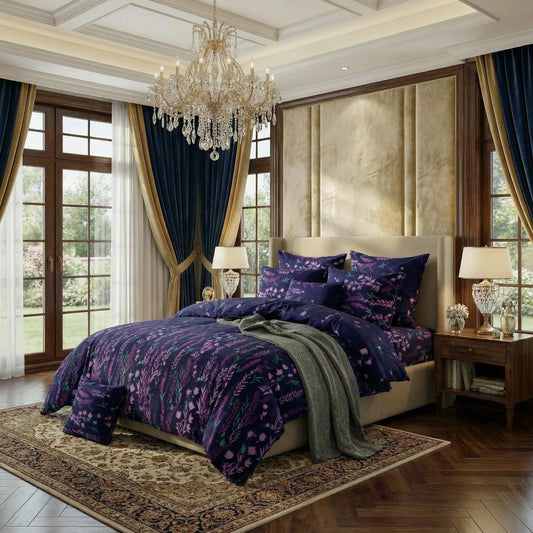 Ultra Soft Duvet Cover Set – Auraflora, King Size, 6 Pc - Lotus