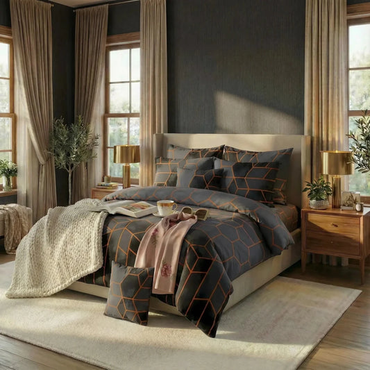 Ultra Soft Duvet Cover Set – Nexis, King Size, 6 Pc - Lotus