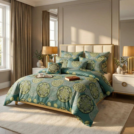 Ultra Soft Duvet Cover Set – Orbit, King Size, 6 Pc - Lotus