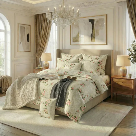 Ultra Soft Duvet Cover Set – Roselle, King Size, 6 Pc - Lotus