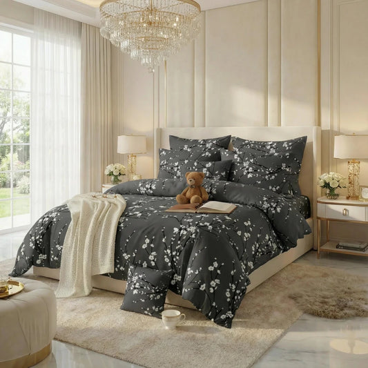 Ultra Soft Duvet Cover Set – Sakura, King Size, 6 Pc - Lotus