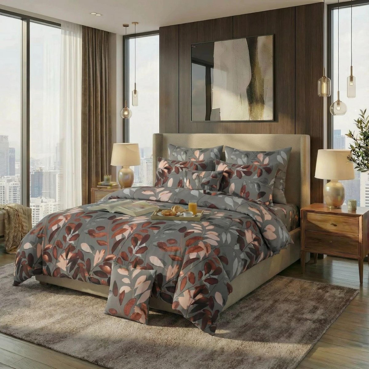 Ultra Soft Duvet Cover Set – Sylvan, King Size, 6 Pc - Lotus