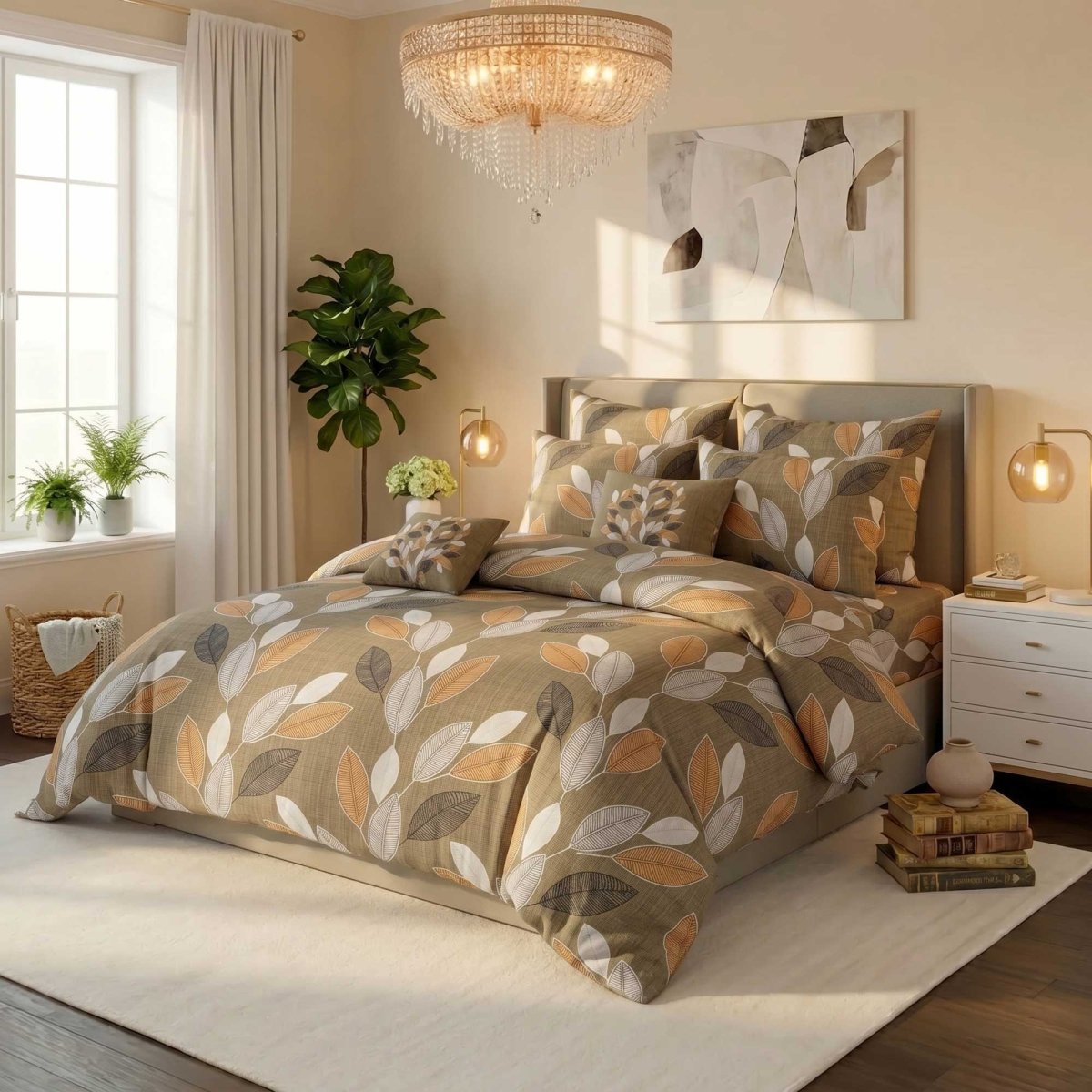 Ultra Soft Duvet Cover Set – Willow, King Size, 6 Pc - Lotus
