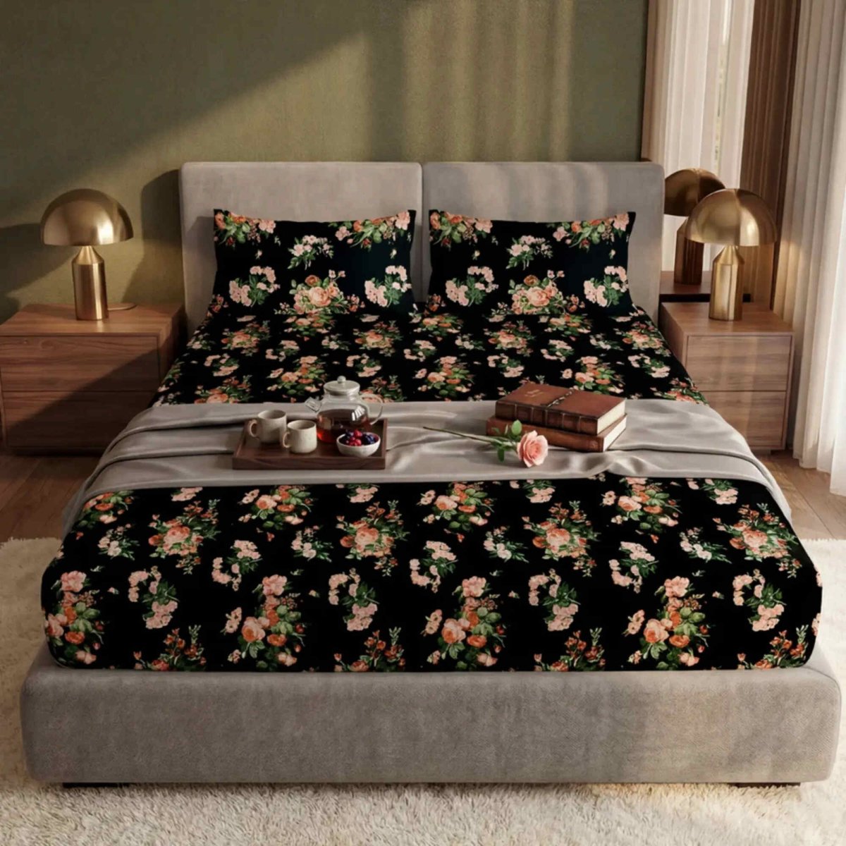 Ultra Soft Fitted Sheet Set – Aurora, King Size, 3 Pc - Lotus