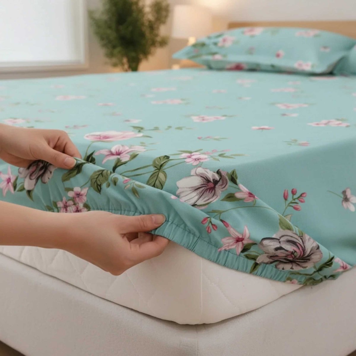 Ultra Soft Fitted Sheet Set – Elorine, King Size, 3 Pc - Lotus