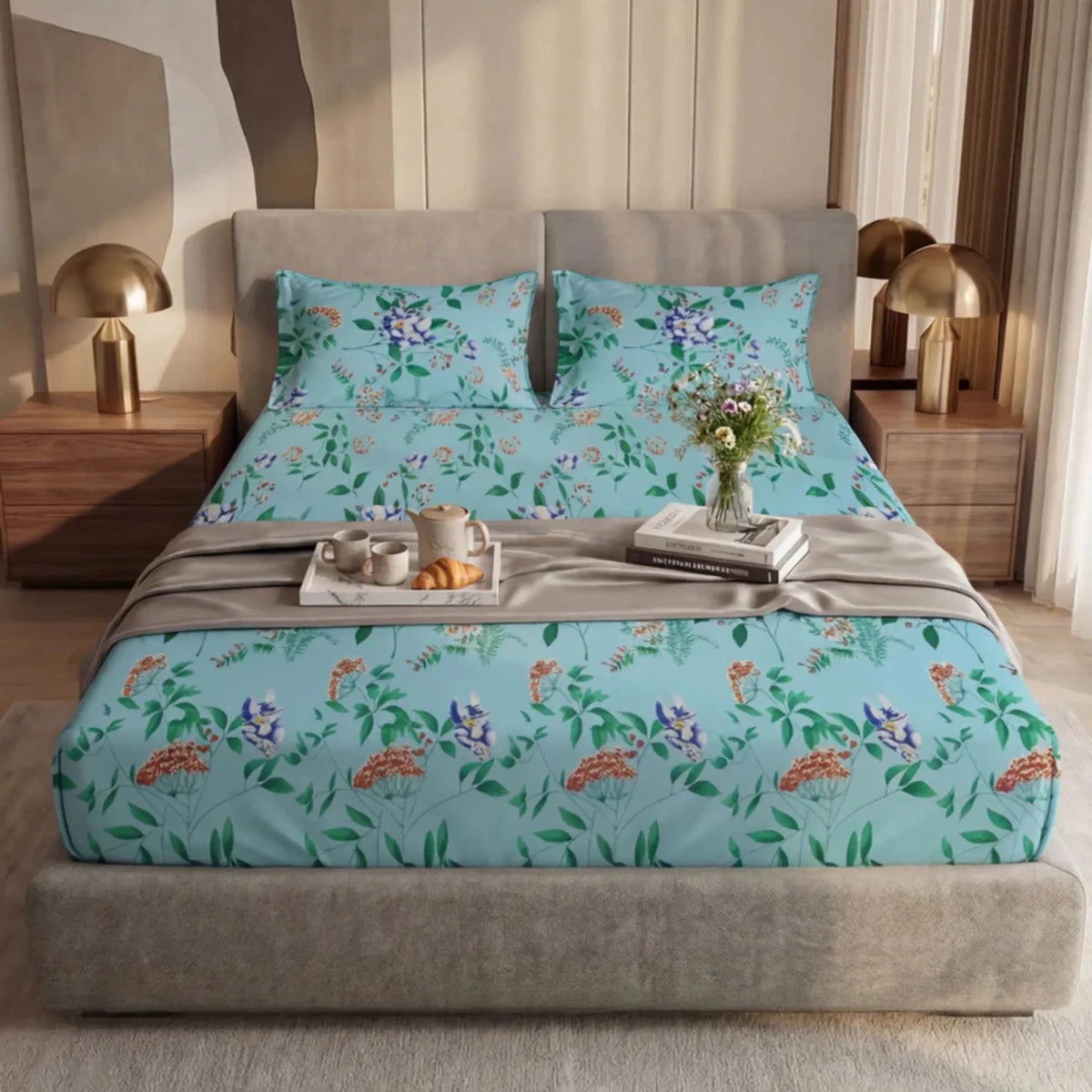 Ultra Soft Fitted Sheet Set – Haven, King Size, 3 Pc - Lotus