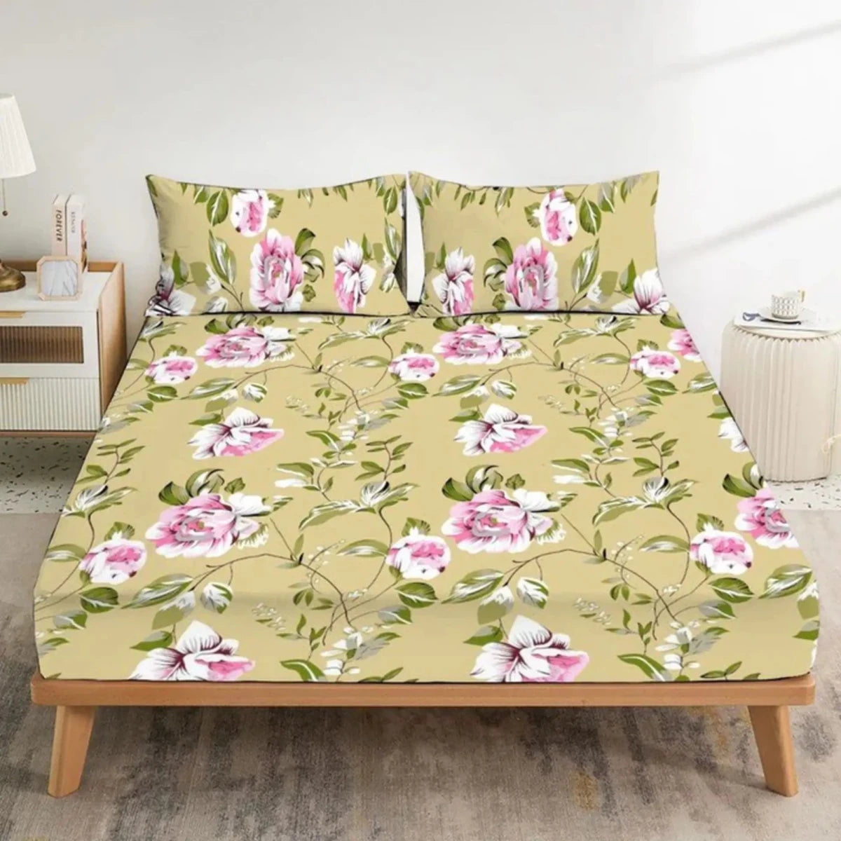 Ultra Soft Fitted Sheet Set – Meadow, King Size, 3 Pc - Lotus