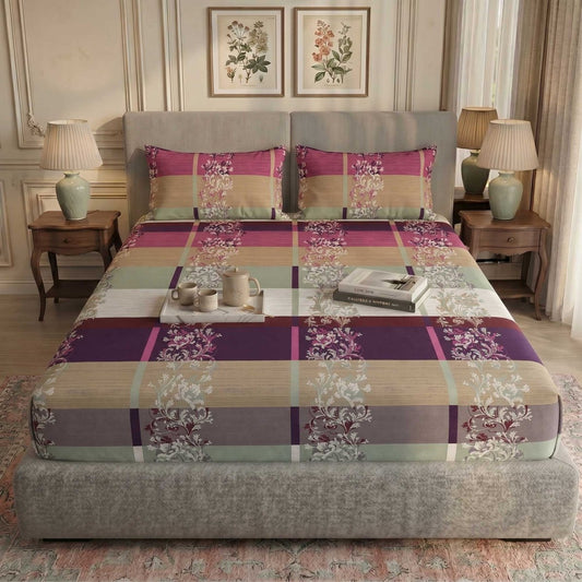 Ultra Soft Fitted Sheet Set – Mulberry, King Size, 3 Pc - Lotus