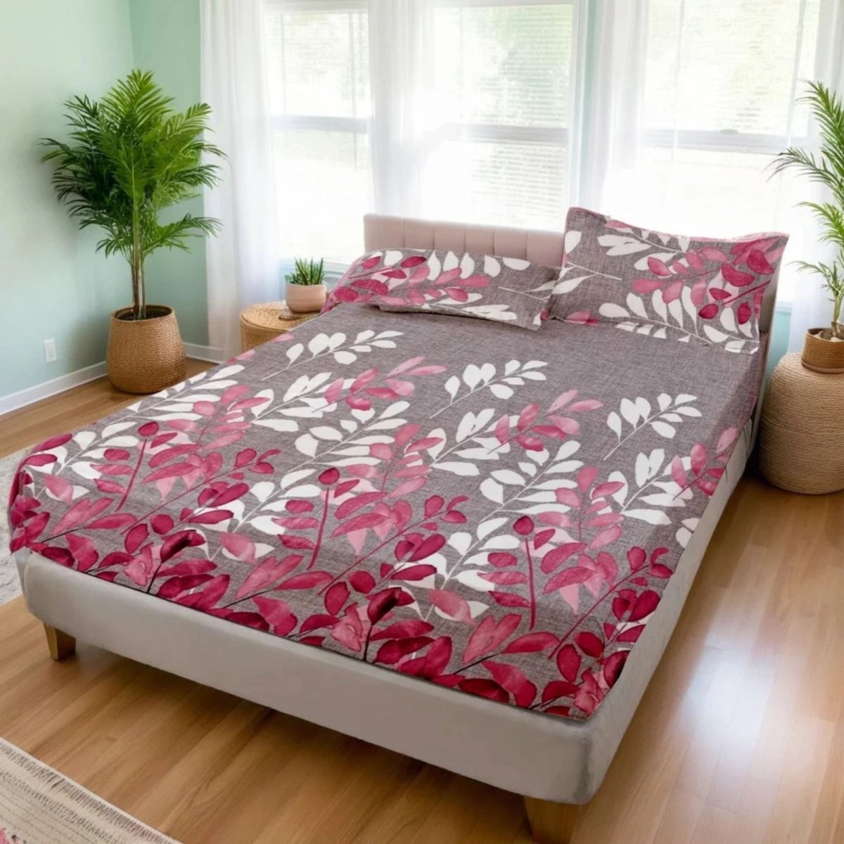 Ultra Soft Fitted Sheet Set – Petal, King Size, 3 Pc - Lotus