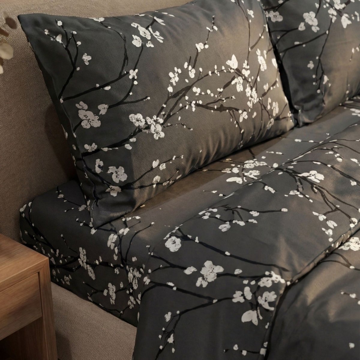 Ultra Soft Fitted Sheet Set – Sakura, King Size, 3 Pc - Lotus