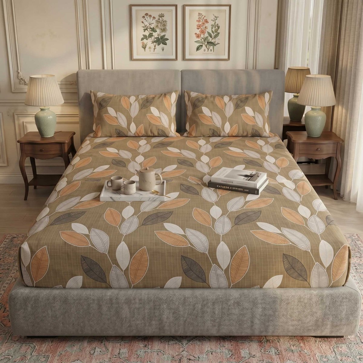 Ultra Soft Fitted Sheet Set – Willow, King Size, 3 Pc - Lotus