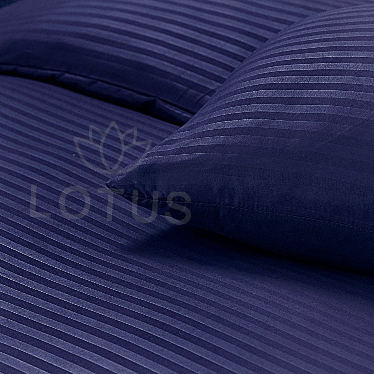 Ultra Soft Pillow Cover – Navy Stripe, 2 Pc - Lotus