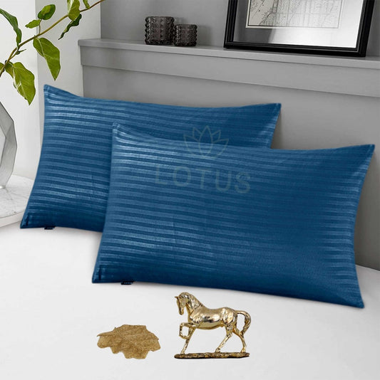 Ultra Soft Pillow Cover – Zinc Stripe, 2 Pc - Lotus