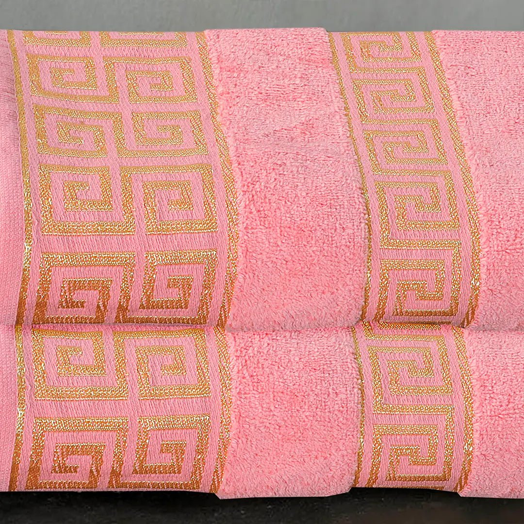 Versatile Bath Towel Pink (Pack Of 2) - 004 - Lotus