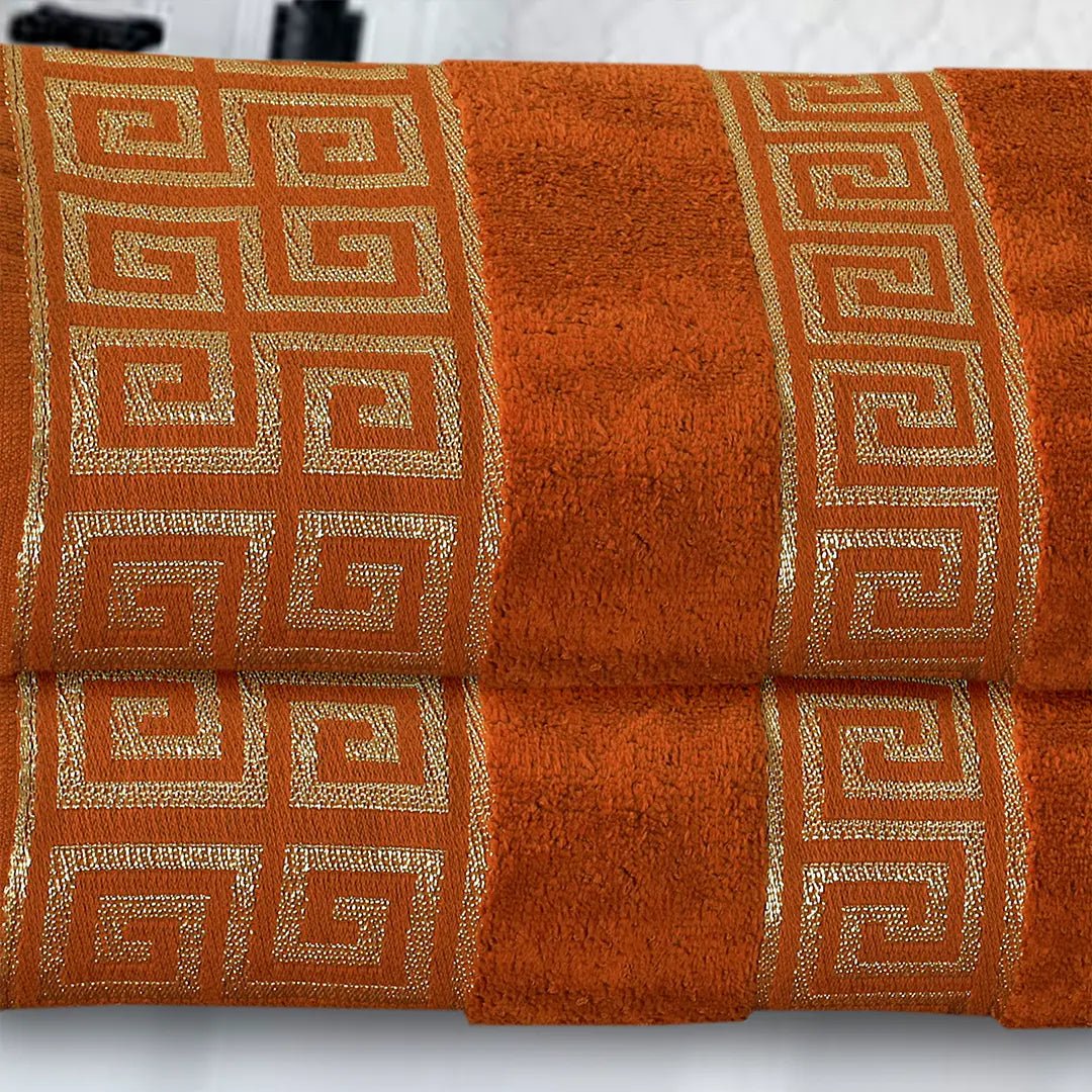 Versatile Bath Towel Rust (Pack Of 2) - 011 - Lotus