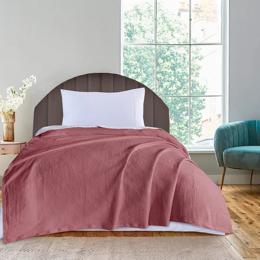 Waffle AC Thermal Blanket Terracotta - RFS - Lotus