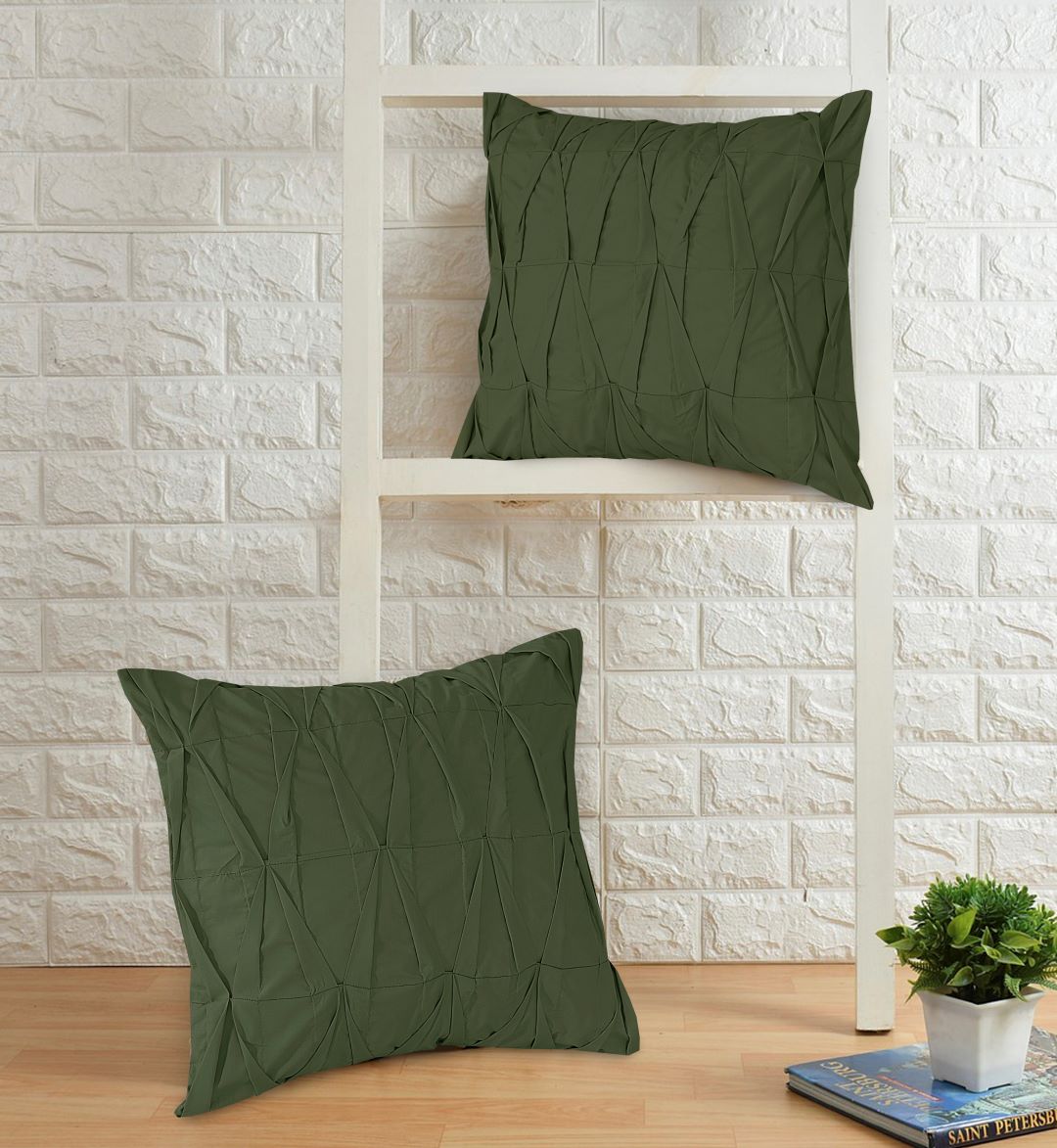 Zigzag Pleated Cushion Cover (Pack of 2) RFS - Lotus