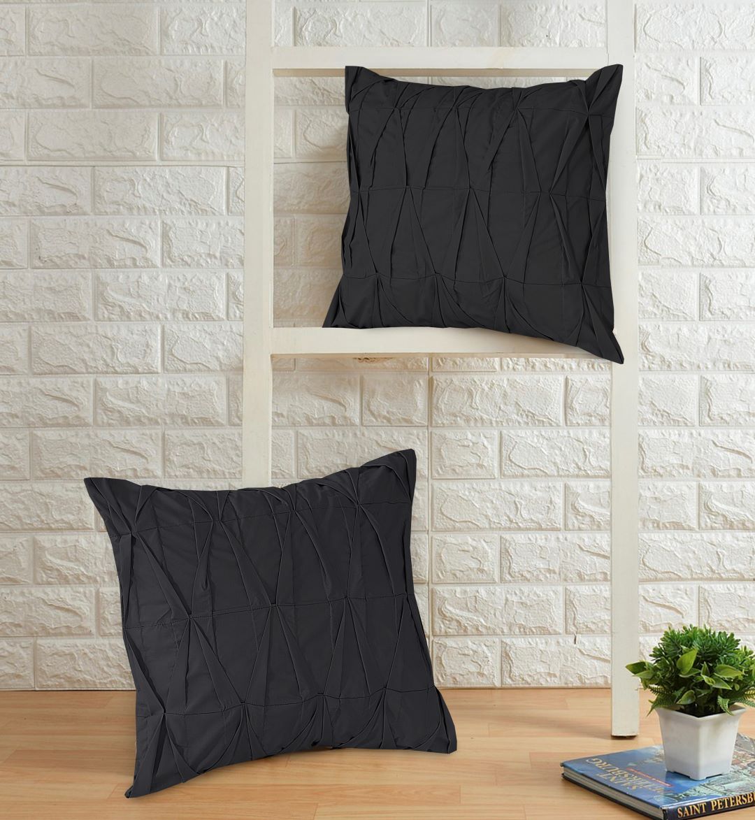Zigzag Pleated Cushion Cover (Pack of 2) RFS - Lotus