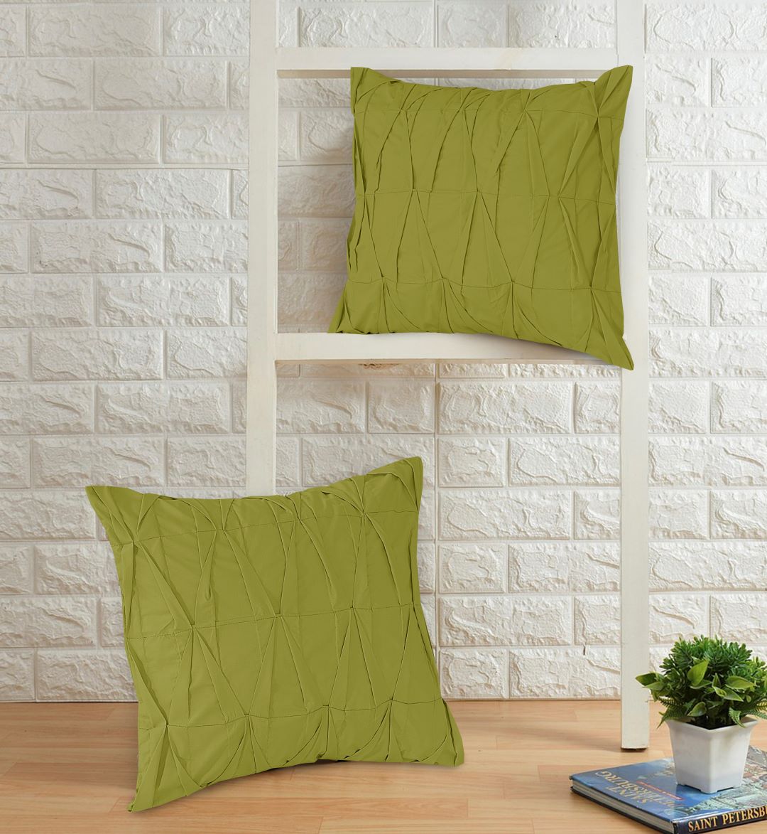 Zigzag Pleated Cushion Cover (Pack of 2) RFS - Lotus
