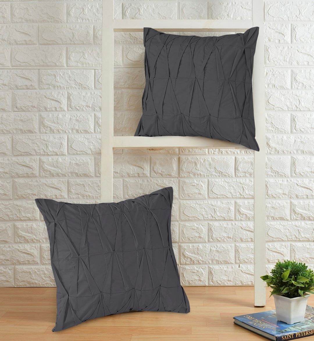 Zigzag Pleated Cushion Cover (Pack of 2) RFS - Lotus