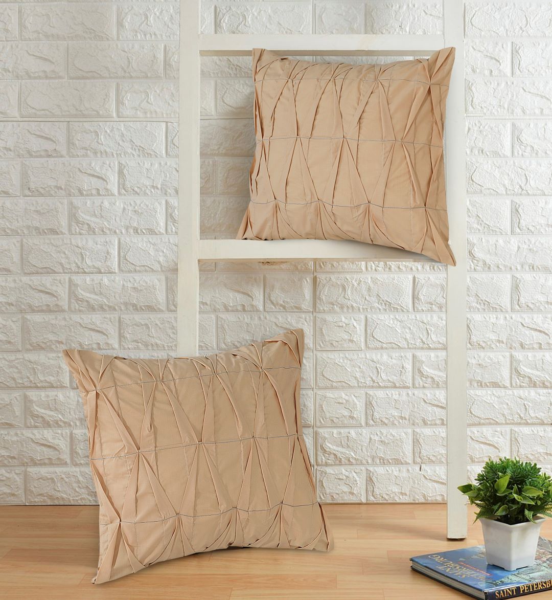 Zigzag Pleated Cushion Cover (Pack of 2) RFS - Lotus