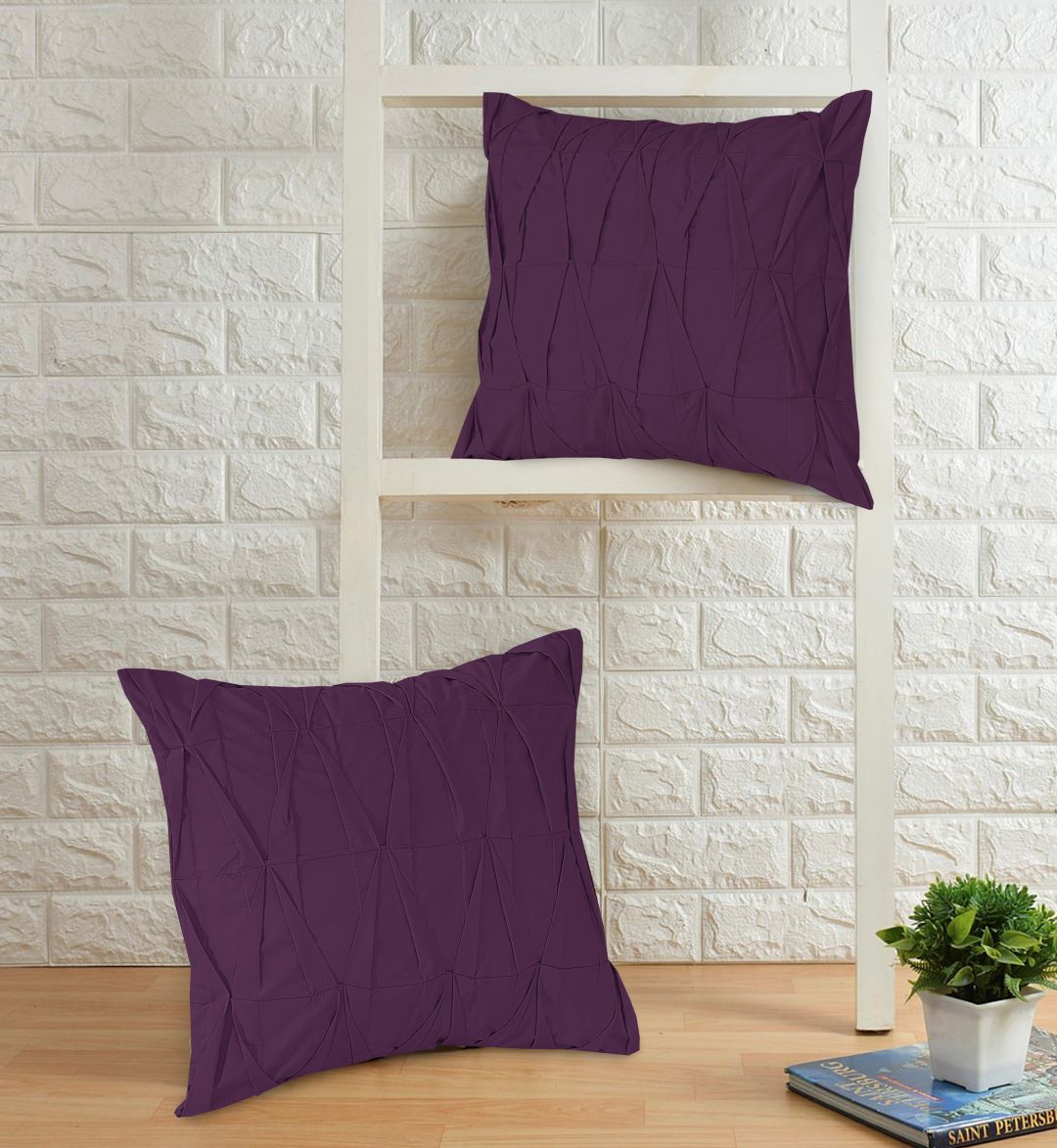 Zigzag Pleated Cushion Cover (Pack of 2) RFS - Lotus