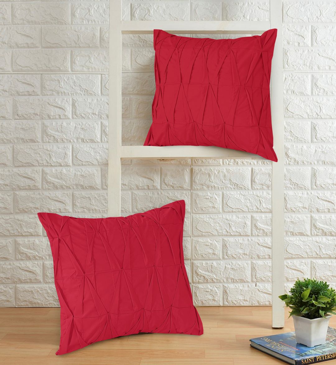 Zigzag Pleated Cushion Cover (Pack of 2) RFS - Lotus