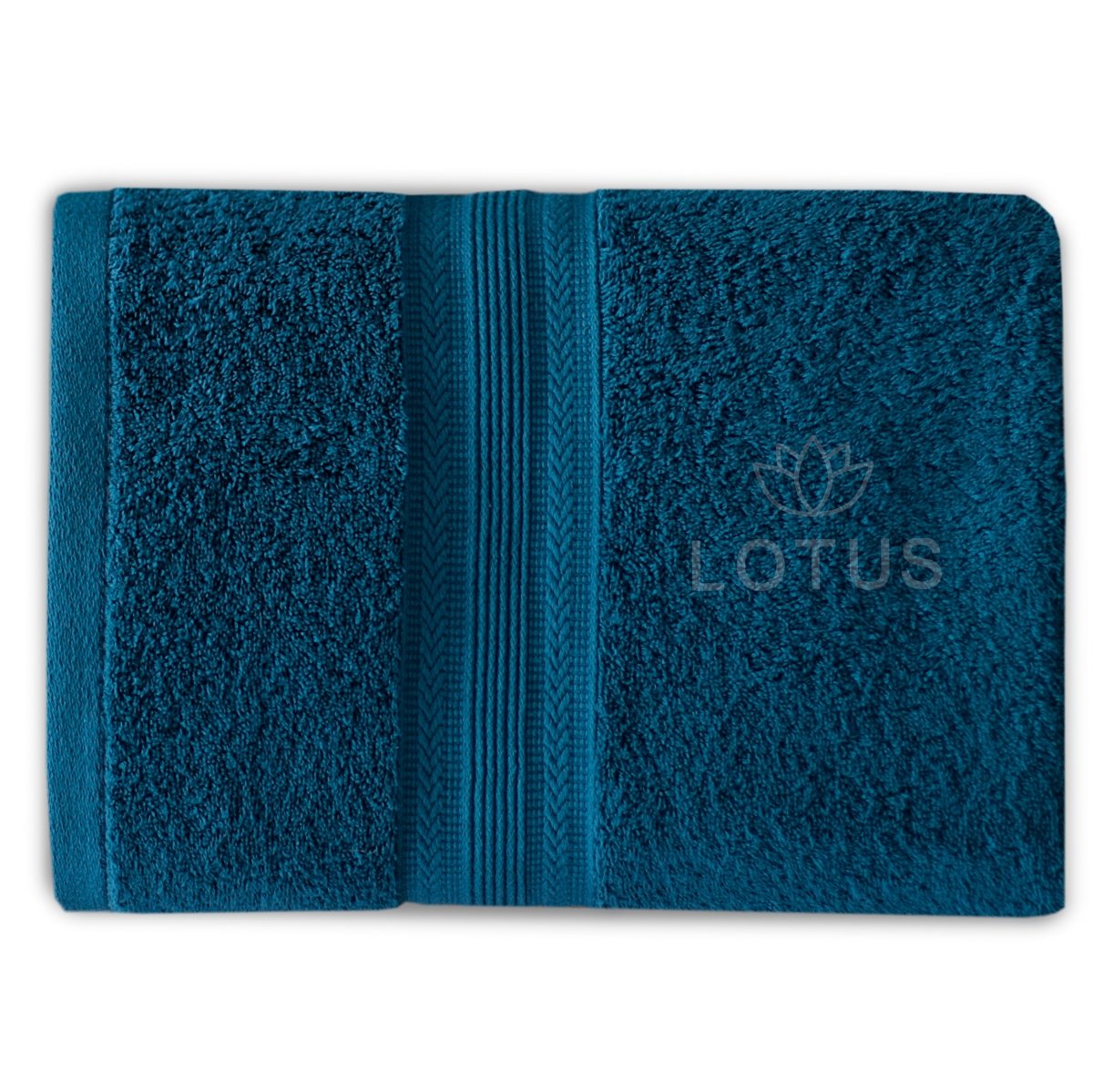 Zinc V Stripe - Bath Towel - Lotus