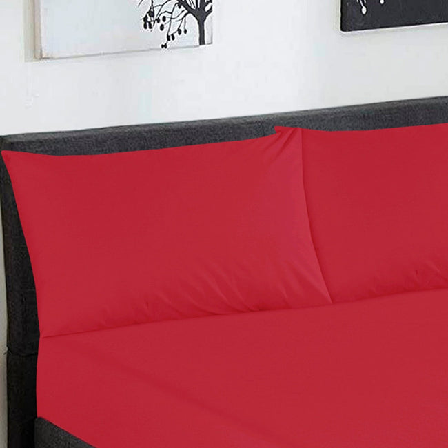 Fitted Sheet Set Red King -30250 Limited Stock Main Image