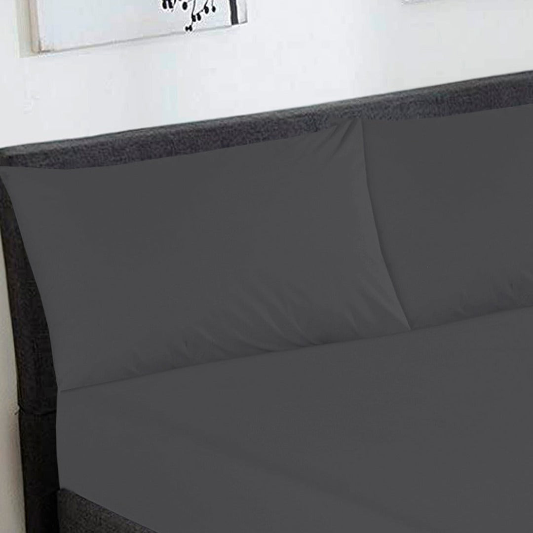 Fitted Sheet Set Gray King -30251 RFS